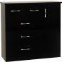 Black Chest of Drawers - NEWBIGGIN Large Chest 5 Drawers