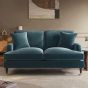 PAYTON Velvet 2 Seater Sofa - Blue