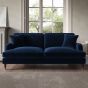 PAYTON Velvet 3 Seater Sofa - Navy Blue