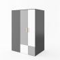 Loc PO-00 Walk-In Wardrobe Grey with White Matt - Right Side