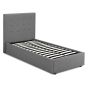 Lucca Fabric Single 3ft Bed - Grey