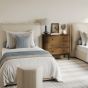 CALEN Oak Finish Chest of Drawers - Medium-sized, 3 Drawers