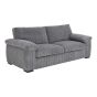 3 Seater Sofa - AMALFI Full Back Jumbo Cord Charcoal