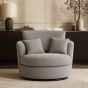CORDURA Boucle Fabric Swivel Chair - Grey
