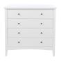 White Chest of Drawers - CASCAIS Medium Chest  4 Drawers