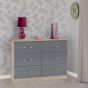 Grey Chest of Drawers - NEWBIGGIN VIII Large Chest 6 Drawers