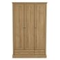 Devon 3 Door Wardrobes with 2 Drawer - Oak