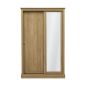 Devon 2 Door Sliding Mirror Wardrobe - Oak