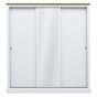 Devon 3 Door Sliding Wardrobe - White