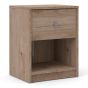 May Bedside 1 Drawer in Jackson Hickory - Oak