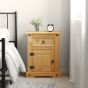 Bedside Cabinet Mexican Pine Corona Range 53x39x66cm