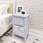 Bedside Cabinets 2 pcs Wood White - Fayan