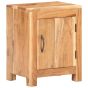 Bedside Cabinet 40x30x50cm Solid Acacia Wood Natural Finish - Lauxe