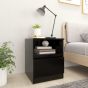 Bed Cabinets 2 pcs Black 40x40x50cm Engineered Wood