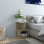 Bedside Cabinets 2 pcs Sonoma Oak 35x35x55cm Engineered Wood