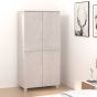Wardrobe HAMAR White 89x50x180cm Solid Wood Pine