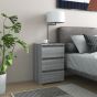 Bed Cabinet Grey Sonoma 40x35x62.5cm Engineered Wood