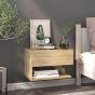 Wall Mounted Bedside Cabinet Sonoma Oak - Nevis