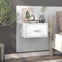 Wall Mounted Bedside Cabinet White - Liro