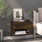 Wall Mounted Bedside Cabinet Smoked Oak - Fluer