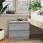 Bed Cabinets 2 pcs Grey Sonoma 50x39x43.5cm Engineered Wood