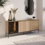 VISSORA Display Sideboard Oak Linear 201cm
