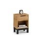 Bali 1 Drawer Bedside - Oak