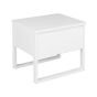 1 Drawer Bedside Table White - Guoxi