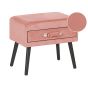 Corduroy Side Table Pink EUROSTAR