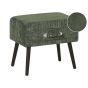 Corduroy Side Table Green EUROSTAR