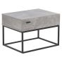 1 Drawer Bedside Table - Concrete Effect