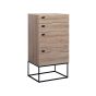 Oak Finish Chest of Drawers - CONTEMPORARY Tallboy Medium Chest  4 Drawers