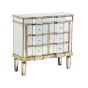 Silver Chest of Drawers - ORPHEUS Medium Chest 6 Drawers Mirrored