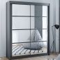 Dexter Sliding Door 160cm Wardrobe - Grey