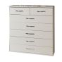 White Chest of Drawers - BUDE Medium Chest 7 Drawers