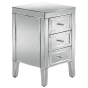 Birlea Valencia Mirrored 3 Drawer Bedside Table