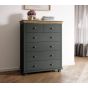 Green Chest of Drawers - EPSOM Medium Chest  6 Drawers