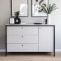 Grey Chest of Drawers - GUARDA II Large Chest 4 Drawers