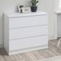White Chest of Drawers - OPAL Medium Chest  3 Drawers