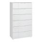 White Chest of Drawers - SKEGNESS Large Chest  6 Drawers