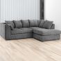 Desmond Jumbo Cord Corner Sofa - Grey