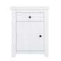Bedside Table - HARLAN Nightstand White 53cm