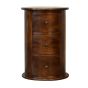 Oak Finish Chest of Drawers - CHEYENNE Small Chest, 3 Drawers