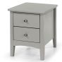 Como 2 Petite Drawer Bedside Cabinet - Grey