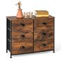 Oak Finish Chest of Drawers - MAINE Medium Chest  6 Drawers