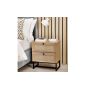 Padstow 2 Drawer Bedside - Oak