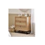Padstow 3 Drawer Chest - Oak
