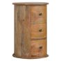 Natural Finish Chest of Drawers - NYBORG Small Chest  3 Drawers