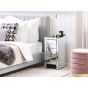 Silver Chest of Drawers - NOVA Tallboy Small Chest  3 Drawers  Mirrored