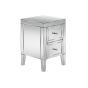 Birlea Valencia Mirrored 2 Drawer Bedside Table
